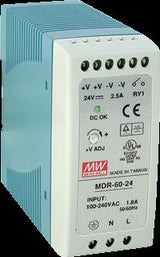 Mean Well MDR-60-24  DC Power Supply 2.5A 24V