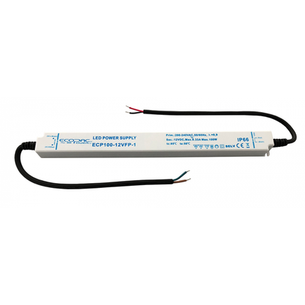 ECP100-12VFP-1 - Ecopac ECP100-12VFP-1 Slimline Constant Voltage LED Driver 100W 12V