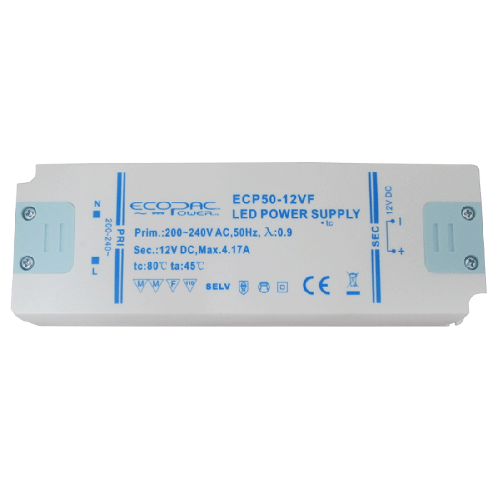 ECP50-24VF - Ecopac Constant Voltage LED Driver ECP50-24VF 50W 24V