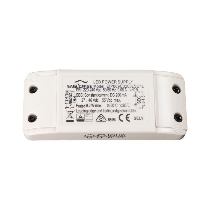 EIP009CLSD1L - Eaglerise Constant Current Triac Dimmable LED Driver 200-700mA 9W