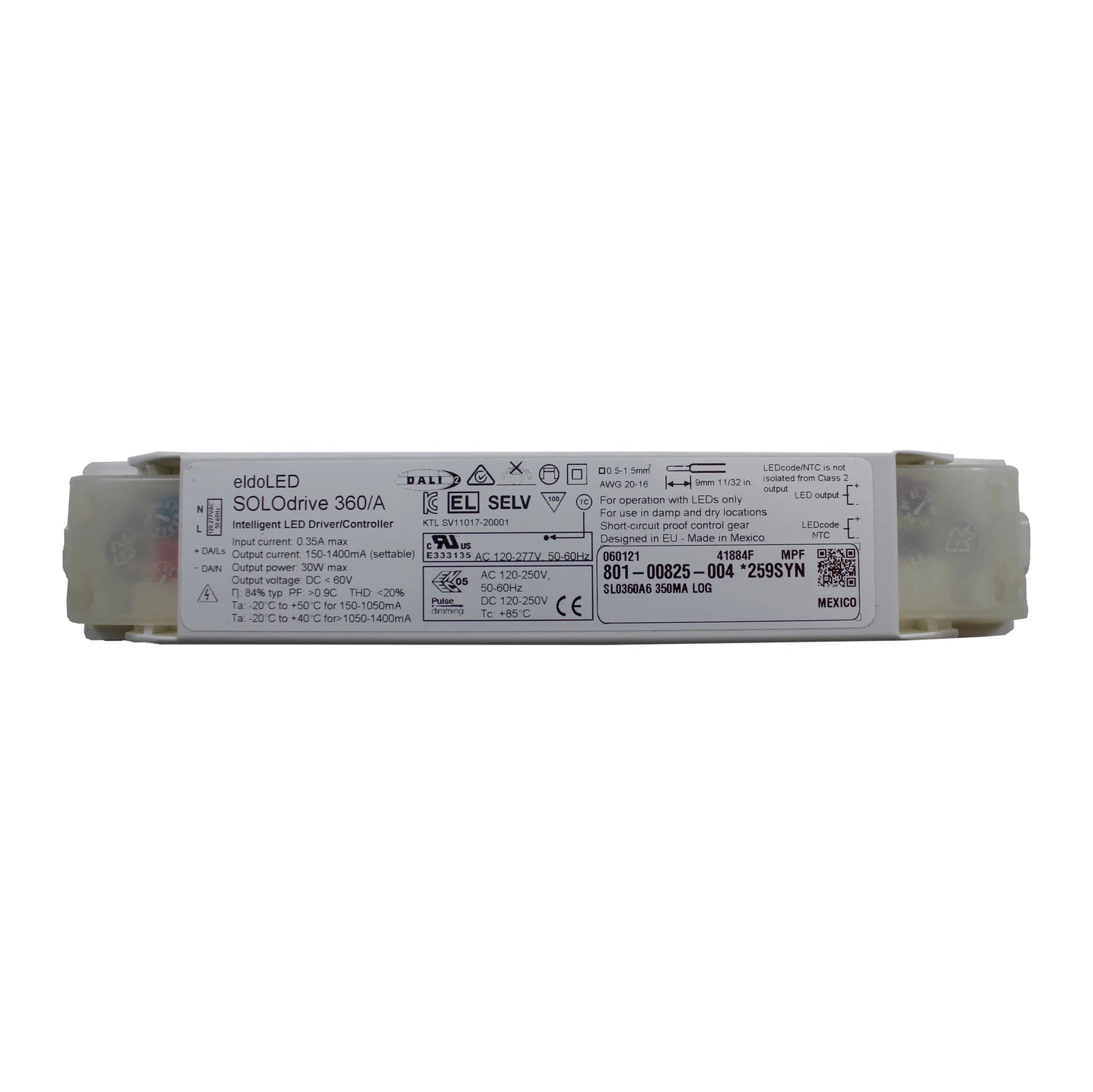 eldoLED SOLOdrive 360/A6 - 30w DALI  dimmable constant current LED driver