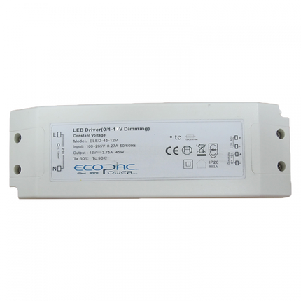ELED-45-24V - Ecopac Dimmable LED Driver ELED-45-24V 45w 24V