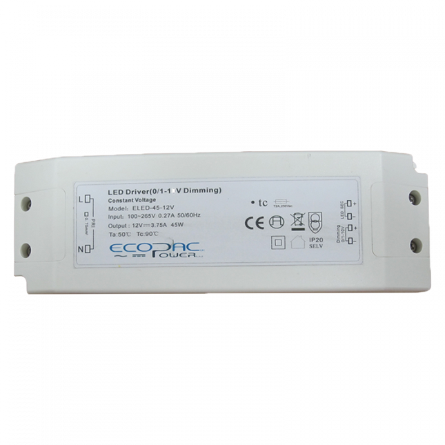 ELED-45-24V - Ecopac Dimmable LED Driver ELED-45-24V 45w 24V