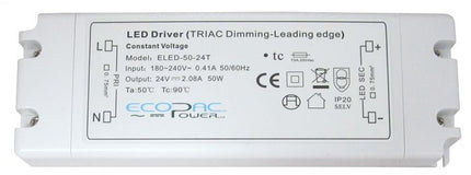 ELED-50-S - Ecopac ELED-50 Series LED Driver 50W 12V – 24V