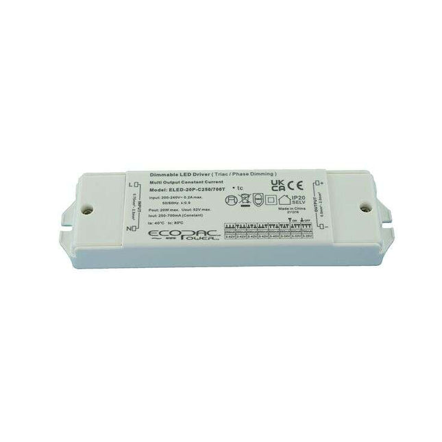 ELED-20P-C250-700T Constant Current LED Drivers 10.5–20.3W
