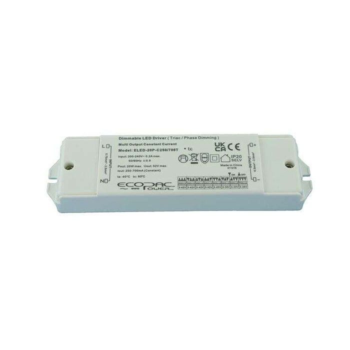 ELED-20P-C250-700T Constant Current LED Drivers 10.5–20.3W