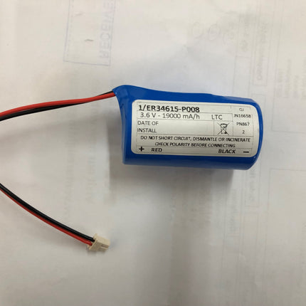 1/ ER34615 3.6V 1900MA P008 Connector Lithium