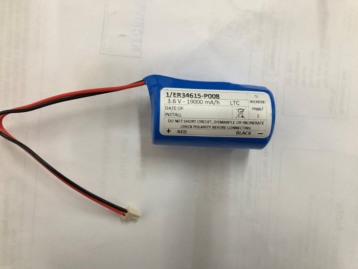 1/ ER34615 3.6V 1900MA P008 Connector Lithium