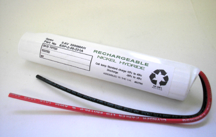 NMH32SS 3.6v Sub C 2.0Ah  Tagged and Leaded  NI-MH