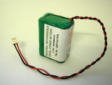 ELP GP60AAAHT6YML 7.2v 800mAh Industrial Nickel Hydride Battery with connector.