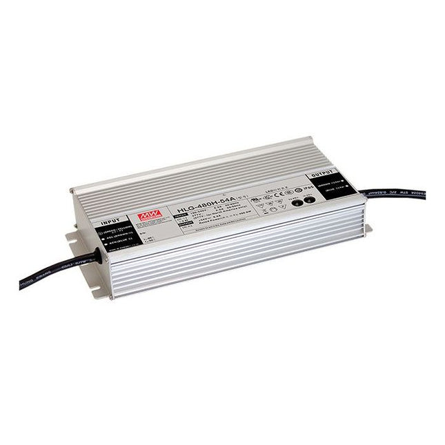 HLG-480H-BS - Mean Well HLG-480HB Series IP67 Rated LED Driver 478.8-480.6W 24-54V