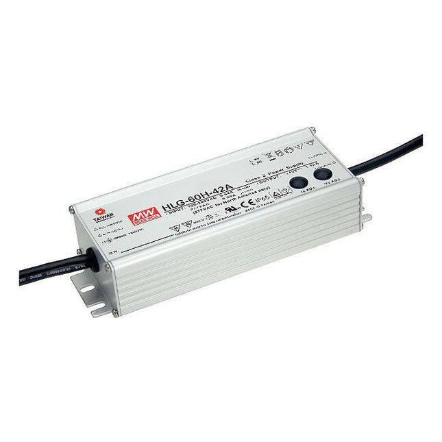 HLG-60H-BS - Mean Well HLG-60HB Series IP67 Rated LED Driver 60W 15V – 54V