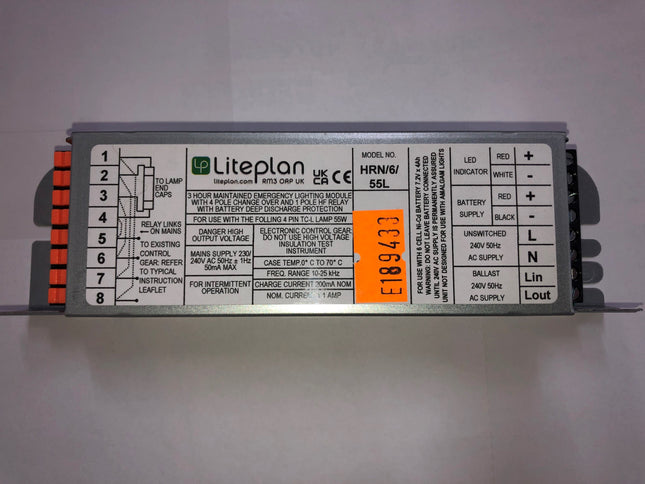 HRN/6/55L Liteplan, obsolete, Like for like alternative will be sent please see below