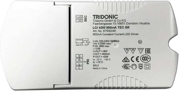 Tridonic LCI 42W 900mA TEC SR LED Driver 87500246/28002497
