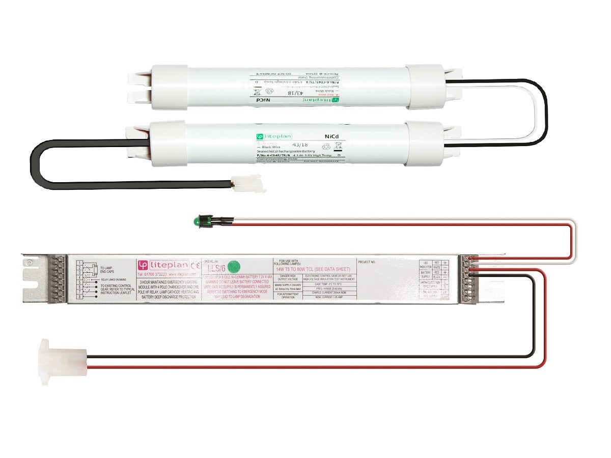 LLS/6 Conversion 14W-80W T5 Kit Including Ni-CD Battery LLS/6-K