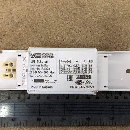 VOSSLOH - LN18.131-VO 1x18w T8 Ballast