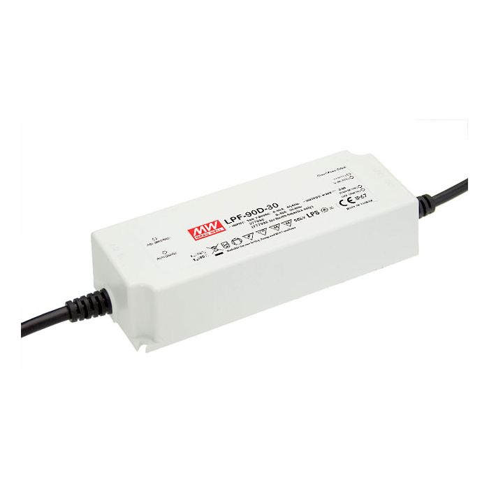 LPF-90D-24 - Mean Well Dimmable LED Driver LPF-90D-24 90W 24V