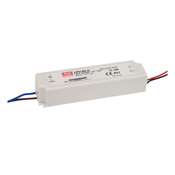 LPV-60-24 - Mean Well LED Driver LPV-60-24  60W 24V LED Driver Meanwell - Shorters UK