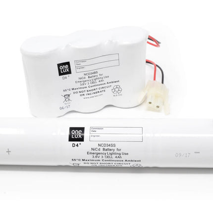 NCD34SS One Lux 3.6V 4Ah  Stick , Fast On Connectors , Alternative brand will be sent