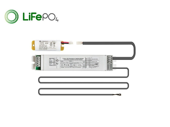 Liteplan  NLP/1/80-K LED Emergency Conversion Pack, Integral Installation, LiFePO4 Battery,