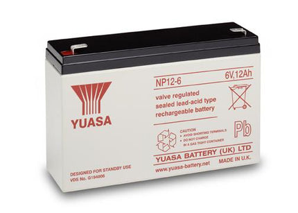 NP12-6 Yuasa 6v 12Ah Lead Acid Battery