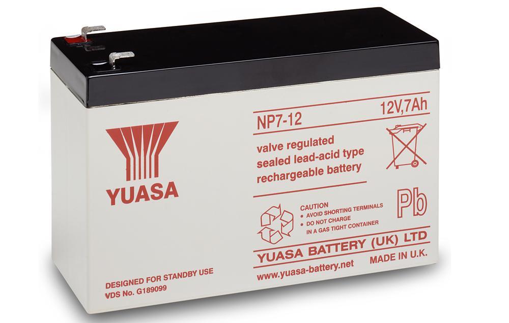 NP7-12 Yuasa 12v 7Ah Lead Acid Battery