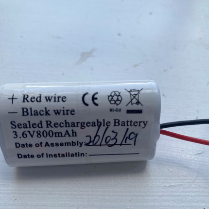 3/1AA1050-TRI-C007F 3.6V 1050<Ma Ni-Cd C007F Connector  Triangle  AA
