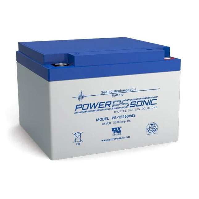 Power Sonic PS-12260VdS 12V 26Ah VdS & NCP Approved