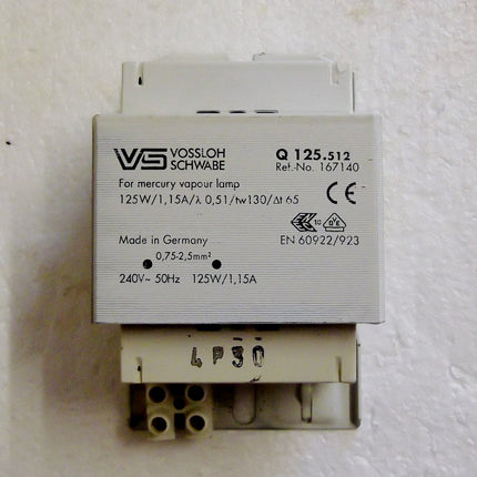Q125.611 167326 80W/125W Mercury Ballast Voslloh Schawbe