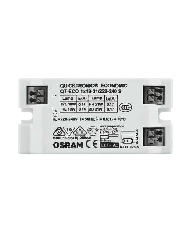 LEDVANCE/OSRAM - QTECO118-21-OS 1x18/21w DE/TE Electronic Ballast Square