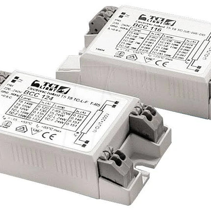 BCC124 - Mini Electronic Ballast T5 - 24W, 2 G11 18-24W , T8 14-15-18W