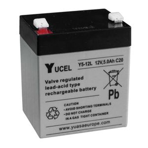 YUASA Y5-12L VALVE REGULATED LEAD ACID BATTERY