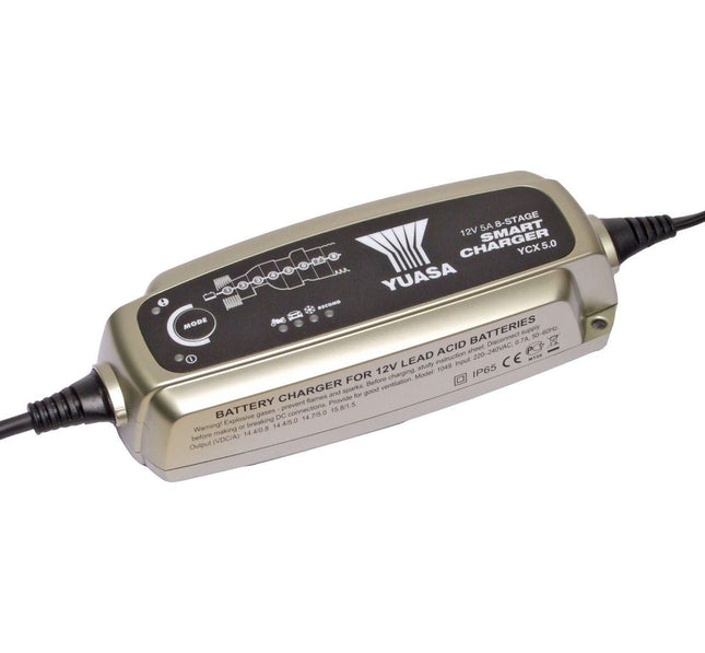 YCX5.0 Yuasa 12v 5.0A 8-Stage Smart Charger, Now a YCX6