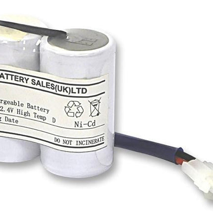 Yuasa 2DH4-0LAP3 Emergency Battery 2 Cell with Leads, Plug & Backplate